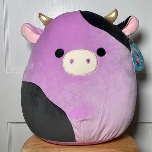 Squishmallow Alexie the Purple Cow 14"